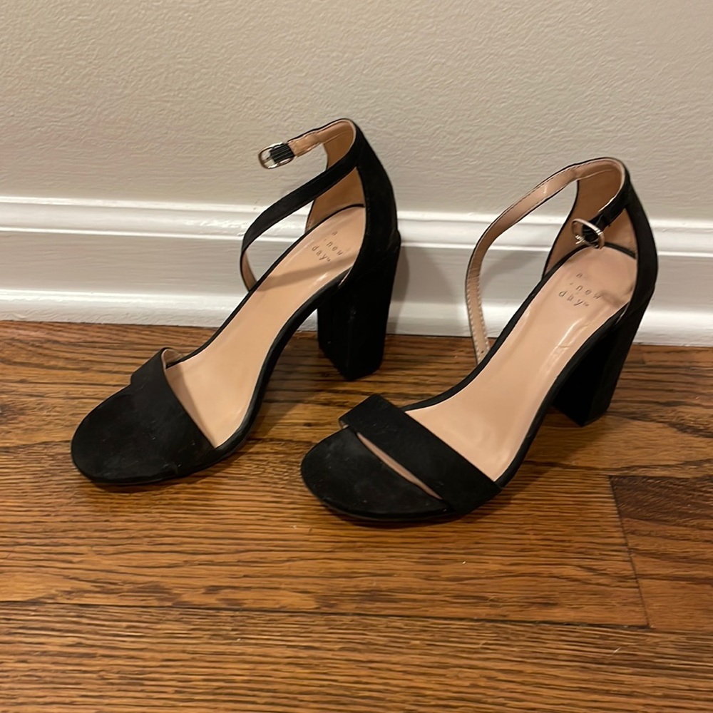 a new day black heels. Size 7.